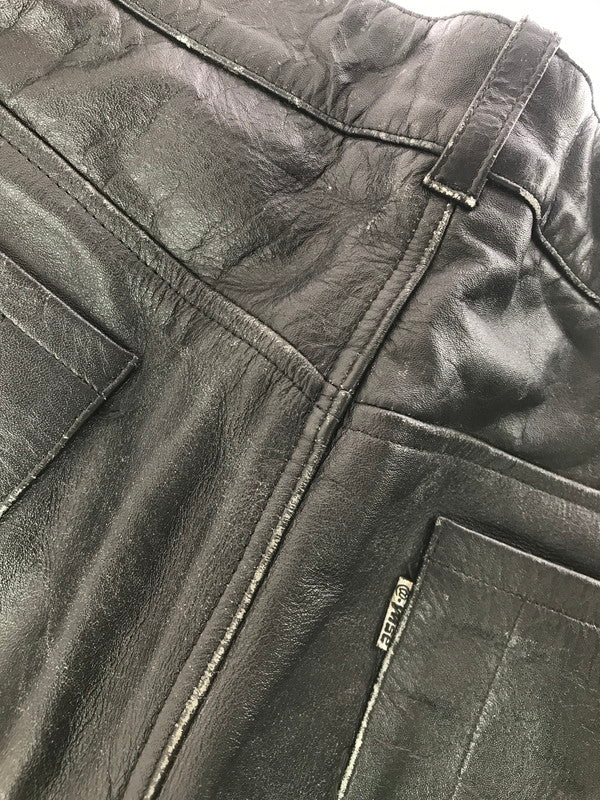 【中古品】【メンズ】 ＠-WISE エーワイズ BUFFALO LEATHER PANTS BLACK バッファロー レザー パンツ ボトムス 156-260808-rt-16-tagh サイズ：34 カラー：ブラック 万代Net店