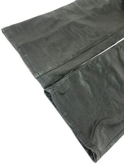 【中古品】【メンズ】 ＠-WISE エーワイズ BUFFALO LEATHER PANTS BLACK バッファロー レザー パンツ ボトムス 156-260808-rt-16-tagh サイズ：34 カラー：ブラック 万代Net店