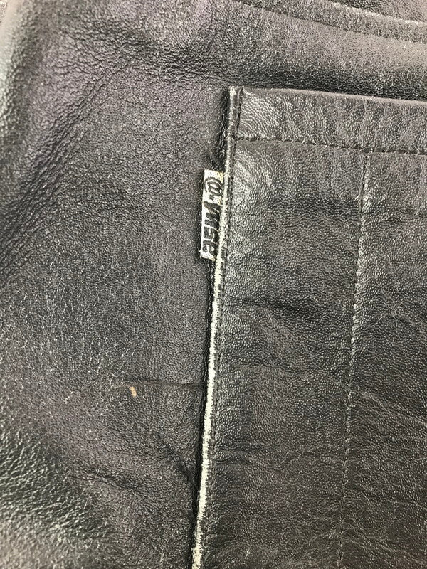 【中古品】【メンズ】 ＠-WISE エーワイズ BUFFALO LEATHER PANTS BLACK バッファロー レザー パンツ ボトムス 156-260808-rt-16-tagh サイズ：34 カラー：ブラック 万代Net店