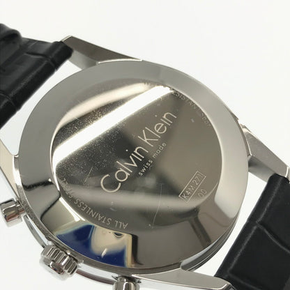 【中古品】【メンズ】 CALVIN KLEIN カルバンクライン FORMALITY CHRONOGRAPH WATCH フォーマリティ クロノグラフ ウォッチ K4M271 時計 198-260806-su-05-tagh カラー：ブラック 万代Net店