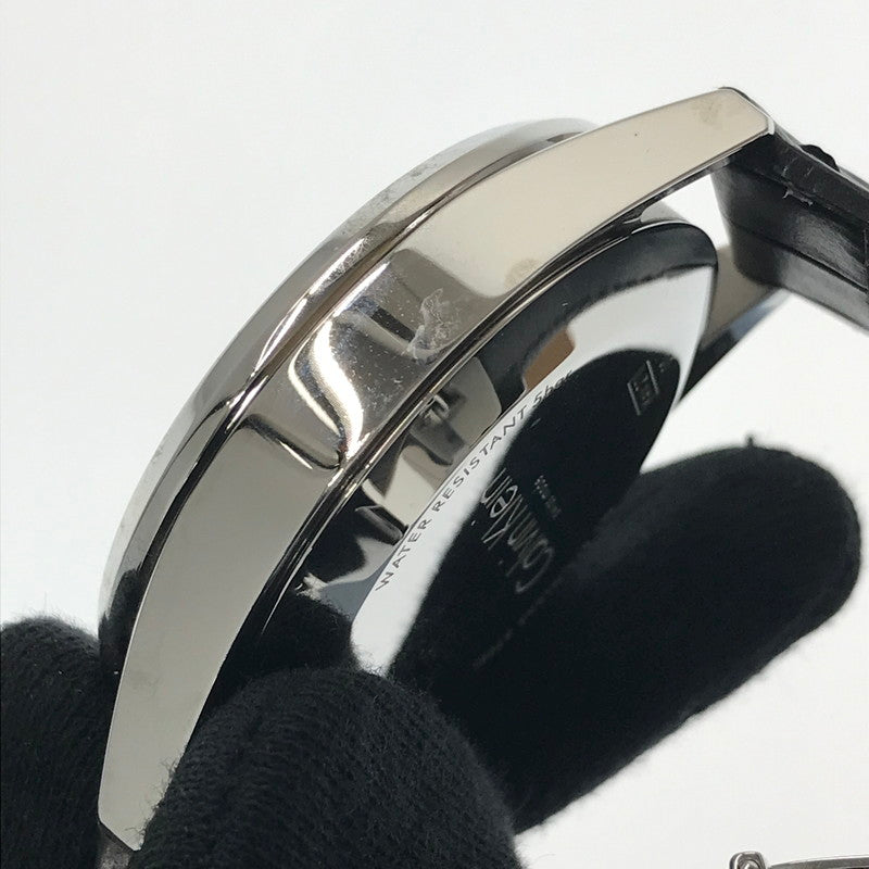 【中古品】【メンズ】 CALVIN KLEIN カルバンクライン FORMALITY CHRONOGRAPH WATCH フォーマリティ クロノグラフ ウォッチ K4M271 時計 198-260806-su-05-tagh カラー：ブラック 万代Net店