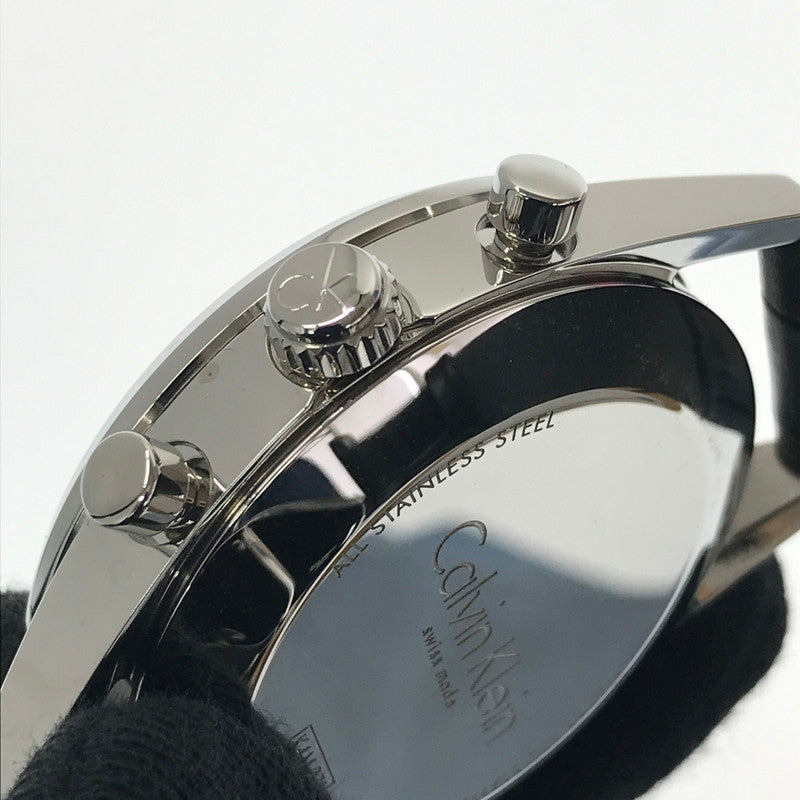 【中古品】【メンズ】 CALVIN KLEIN カルバンクライン FORMALITY CHRONOGRAPH WATCH フォーマリティ クロノグラフ ウォッチ K4M271 時計 198-260806-su-05-tagh カラー：ブラック 万代Net店