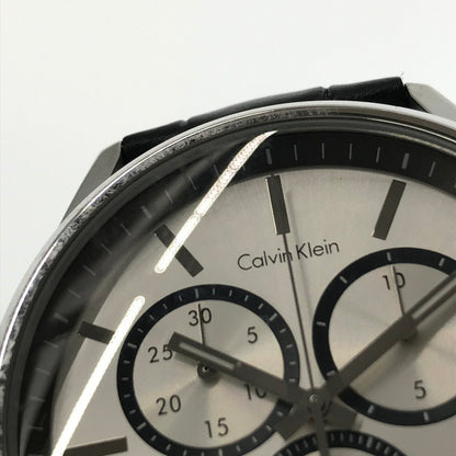 【中古品】【メンズ】 CALVIN KLEIN カルバンクライン FORMALITY CHRONOGRAPH WATCH フォーマリティ クロノグラフ ウォッチ K4M271 時計 198-260806-su-05-tagh カラー：ブラック 万代Net店