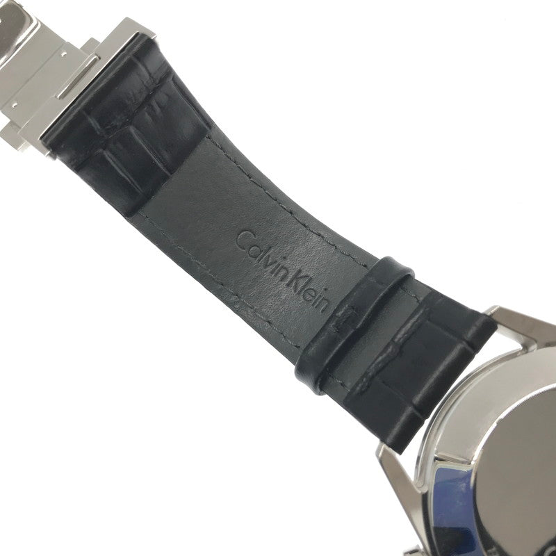 【中古品】【メンズ】 CALVIN KLEIN カルバンクライン FORMALITY CHRONOGRAPH WATCH フォーマリティ クロノグラフ ウォッチ K4M271 時計 198-260806-su-05-tagh カラー：ブラック 万代Net店