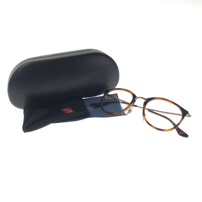 【中古品】【メンズ】 RAY-BAN レイバン OPTICS SUNGLASSES POLISH STRIPE HAVANA RB7140 オプティクス サングラス アイウェア アクセサリー 203-260808-rt-24-tagh サイズ：49ロ20 150 カラー：ブラウン系 万代Net店