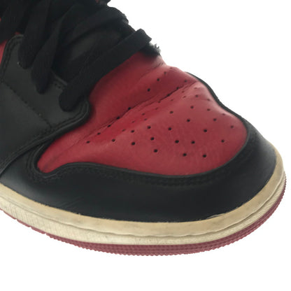 【中古品】【メンズ】 NIKE ナイキ AIR JORDAN 1 MID BRED RED 554724-074 エア ジョーダン ワン ミッド ブレッド スニーカー 靴 160-260805-rt-22-tagh サイズ：28cm US10 カラー：BLACK/GYM RED-WHITE 万代Net店