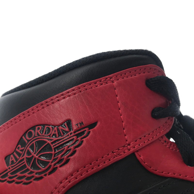 【中古品】【メンズ】 NIKE ナイキ AIR JORDAN 1 MID BRED RED 554724-074 エア ジョーダン ワン ミッド ブレッド スニーカー 靴 160-260805-rt-22-tagh サイズ：28cm US10 カラー：BLACK/GYM RED-WHITE 万代Net店