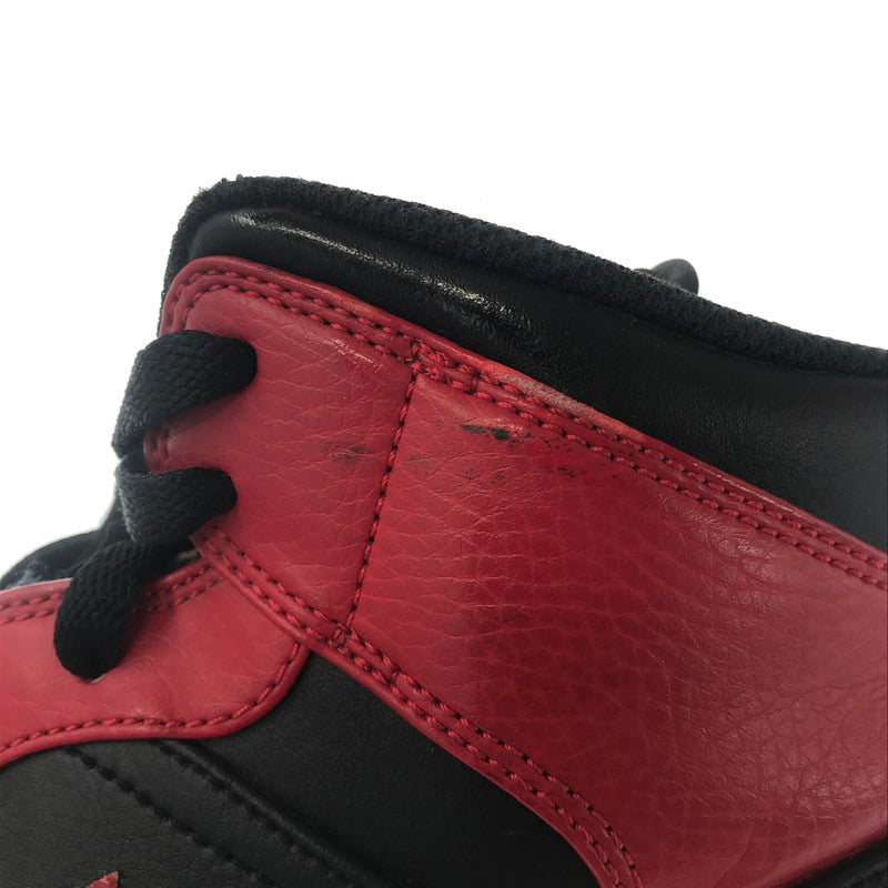 【中古品】【メンズ】 NIKE ナイキ AIR JORDAN 1 MID BRED RED 554724-074 エア ジョーダン ワン ミッド ブレッド スニーカー 靴 160-260805-rt-22-tagh サイズ：28cm US10 カラー：BLACK/GYM RED-WHITE 万代Net店