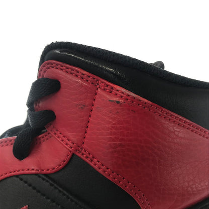 【中古品】【メンズ】 NIKE ナイキ AIR JORDAN 1 MID BRED RED 554724-074 エア ジョーダン ワン ミッド ブレッド スニーカー 靴 160-260805-rt-22-tagh サイズ：28cm US10 カラー：BLACK/GYM RED-WHITE 万代Net店