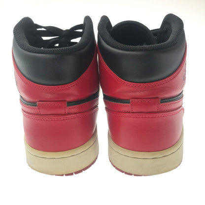 【中古品】【メンズ】 NIKE ナイキ AIR JORDAN 1 MID BRED RED 554724-074 エア ジョーダン ワン ミッド ブレッド スニーカー 靴 160-260805-rt-22-tagh サイズ：28cm US10 カラー：BLACK/GYM RED-WHITE 万代Net店