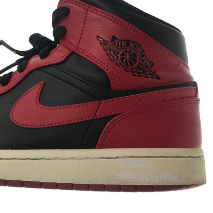 【中古品】【メンズ】 NIKE ナイキ AIR JORDAN 1 MID BRED RED 554724-074 エア ジョーダン ワン ミッド ブレッド スニーカー 靴 160-260805-rt-22-tagh サイズ：28cm US10 カラー：BLACK/GYM RED-WHITE 万代Net店