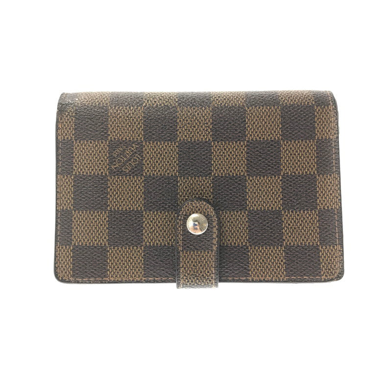 【中古品】【メンズ】 LOUIS VUITTON ルイ・ヴィトン LUTFEUILLE VIENNOIS DAMIER EBENE N61674 ルトフォイユヴィエノワ ダミエエベヌ 財布 181-260809-rt-15-tagh カラー：ブラウン 万代Net店