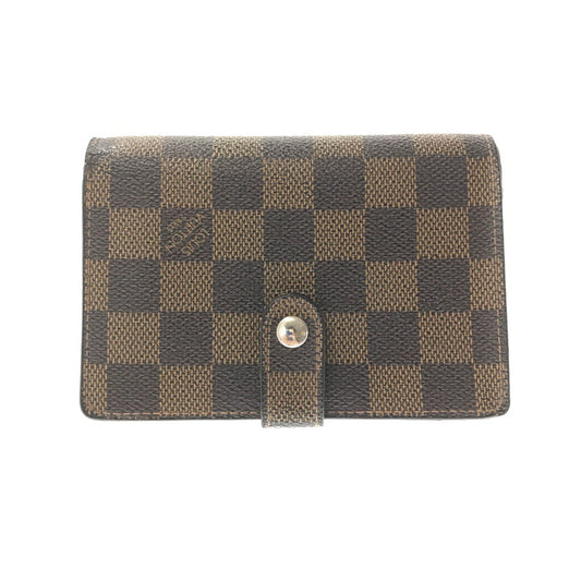 【中古品】【メンズ】 LOUIS VUITTON ルイ・ヴィトン LUTFEUILLE VIENNOIS DAMIER EBENE N61674 ルトフォイユヴィエノワ ダミエエベヌ 財布 181-260809-rt-15-tagh カラー：ブラウン 万代Net店