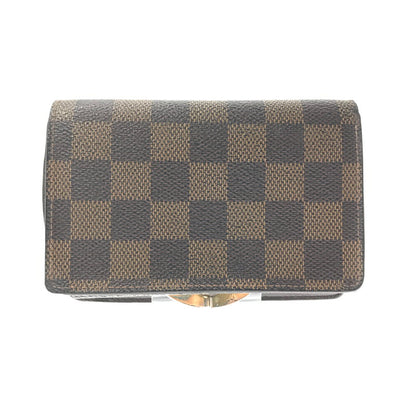 【中古品】【メンズ】 LOUIS VUITTON ルイ・ヴィトン LUTFEUILLE VIENNOIS DAMIER EBENE N61674 ルトフォイユヴィエノワ ダミエエベヌ 財布 181-260809-rt-15-tagh カラー：ブラウン 万代Net店