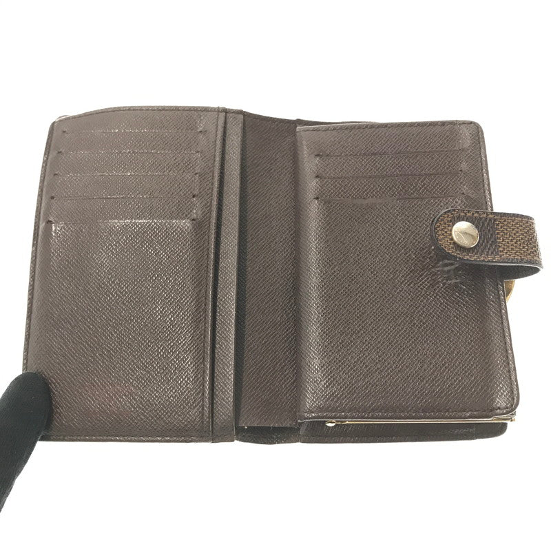 【中古品】【メンズ】 LOUIS VUITTON ルイ・ヴィトン LUTFEUILLE VIENNOIS DAMIER EBENE N61674 ルトフォイユヴィエノワ ダミエエベヌ 財布 181-260809-rt-15-tagh カラー：ブラウン 万代Net店