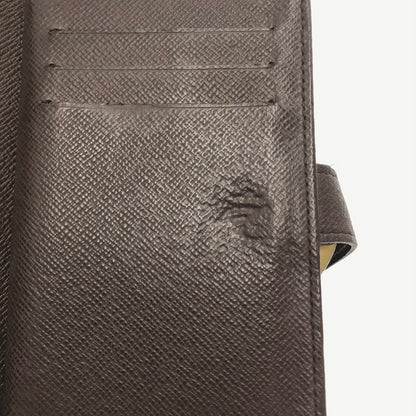 【中古品】【メンズ】 LOUIS VUITTON ルイ・ヴィトン LUTFEUILLE VIENNOIS DAMIER EBENE N61674 ルトフォイユヴィエノワ ダミエエベヌ 財布 181-260809-rt-15-tagh カラー：ブラウン 万代Net店