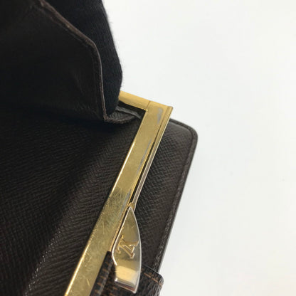 【中古品】【メンズ】 LOUIS VUITTON ルイ・ヴィトン LUTFEUILLE VIENNOIS DAMIER EBENE N61674 ルトフォイユヴィエノワ ダミエエベヌ 財布 181-260809-rt-15-tagh カラー：ブラウン 万代Net店