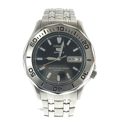 【中古品】【メンズ】 SEIKO 5 SPORTS セイコー ファイブ スポーツ AUTOMATIC WINDING WRISTWATCH 7S26-01G0 オートマチック ワインディング リストウォッチ 時計 197-260812-rt-20-tagh カラー：シルバー 万代Net店