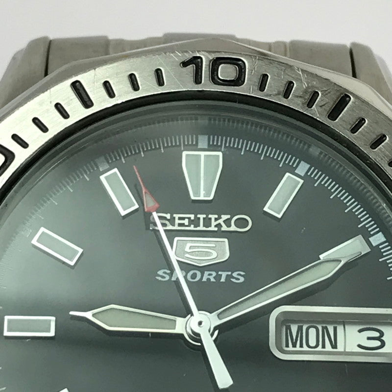 【中古品】【メンズ】 SEIKO 5 SPORTS セイコー ファイブ スポーツ AUTOMATIC WINDING WRISTWATCH 7S26-01G0 オートマチック ワインディング リストウォッチ 時計 197-260812-rt-20-tagh カラー：シルバー 万代Net店