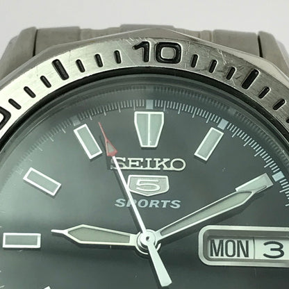 【中古品】【メンズ】 SEIKO 5 SPORTS セイコー ファイブ スポーツ AUTOMATIC WINDING WRISTWATCH 7S26-01G0 オートマチック ワインディング リストウォッチ 時計 197-260812-rt-20-tagh カラー：シルバー 万代Net店