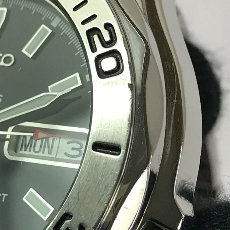 【中古品】【メンズ】 SEIKO 5 SPORTS セイコー ファイブ スポーツ AUTOMATIC WINDING WRISTWATCH 7S26-01G0 オートマチック ワインディング リストウォッチ 時計 197-260812-rt-20-tagh カラー：シルバー 万代Net店