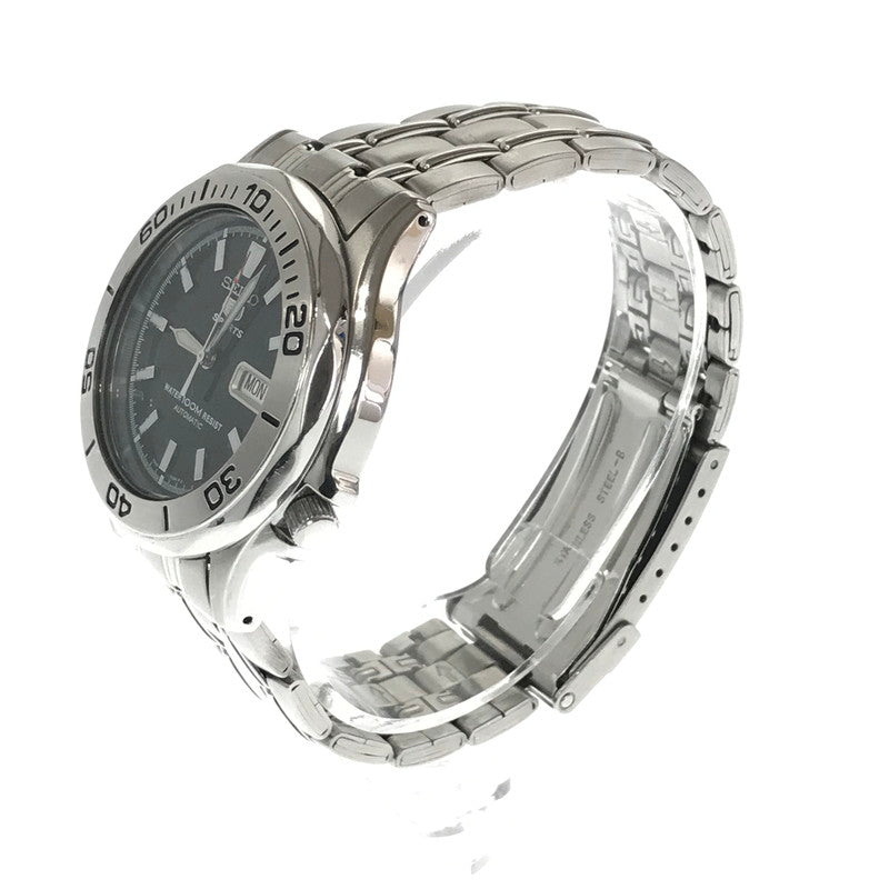 【中古品】【メンズ】 SEIKO 5 SPORTS セイコー ファイブ スポーツ AUTOMATIC WINDING WRISTWATCH 7S26-01G0 オートマチック ワインディング リストウォッチ 時計 197-260812-rt-20-tagh カラー：シルバー 万代Net店
