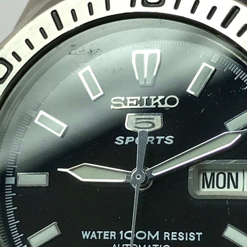 【中古品】【メンズ】 SEIKO 5 SPORTS セイコー ファイブ スポーツ AUTOMATIC WINDING WRISTWATCH 7S26-01G0 オートマチック ワインディング リストウォッチ 時計 197-260812-rt-20-tagh カラー：シルバー 万代Net店