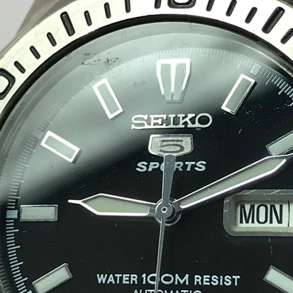 【中古品】【メンズ】 SEIKO 5 SPORTS セイコー ファイブ スポーツ AUTOMATIC WINDING WRISTWATCH 7S26-01G0 オートマチック ワインディング リストウォッチ 時計 197-260812-rt-20-tagh カラー：シルバー 万代Net店