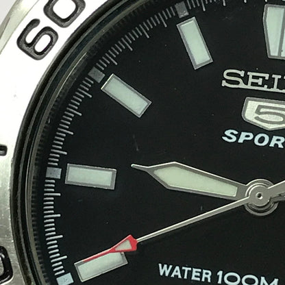 【中古品】【メンズ】 SEIKO 5 SPORTS セイコー ファイブ スポーツ AUTOMATIC WINDING WRISTWATCH 7S26-01G0 オートマチック ワインディング リストウォッチ 時計 197-260812-rt-20-tagh カラー：シルバー 万代Net店