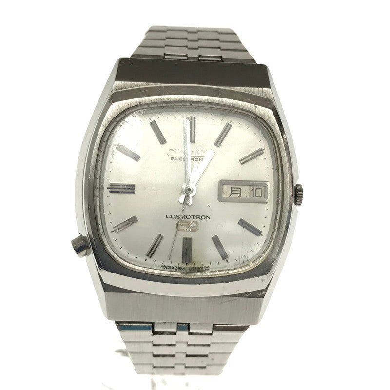 【中古品】【メンズ】 CITIZEN シチズン 7800-870034Y COSMOTRON SPECIAL ELECTRONIC WATCH アナログ クォーツ 腕時計 197-260812-rt-13-tagh カラー：シルバー 万代Net店