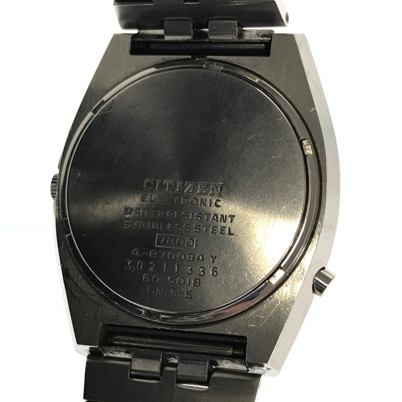 【中古品】【メンズ】 CITIZEN シチズン 7800-870034Y COSMOTRON SPECIAL ELECTRONIC WATCH アナログ クォーツ 腕時計 197-260812-rt-13-tagh カラー：シルバー 万代Net店
