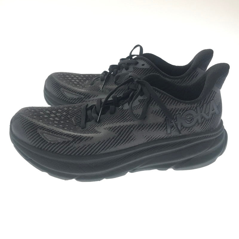 【中古品】【メンズ】 HOKA ホカ BBLC CLIFTON 9 WIDE 1132210 クリフトン ナイン ワイド スニーカー 靴 162-260805-rt-24-tagh サイズ：26.5cm US8.5 カラー：ブラック 万代Net店