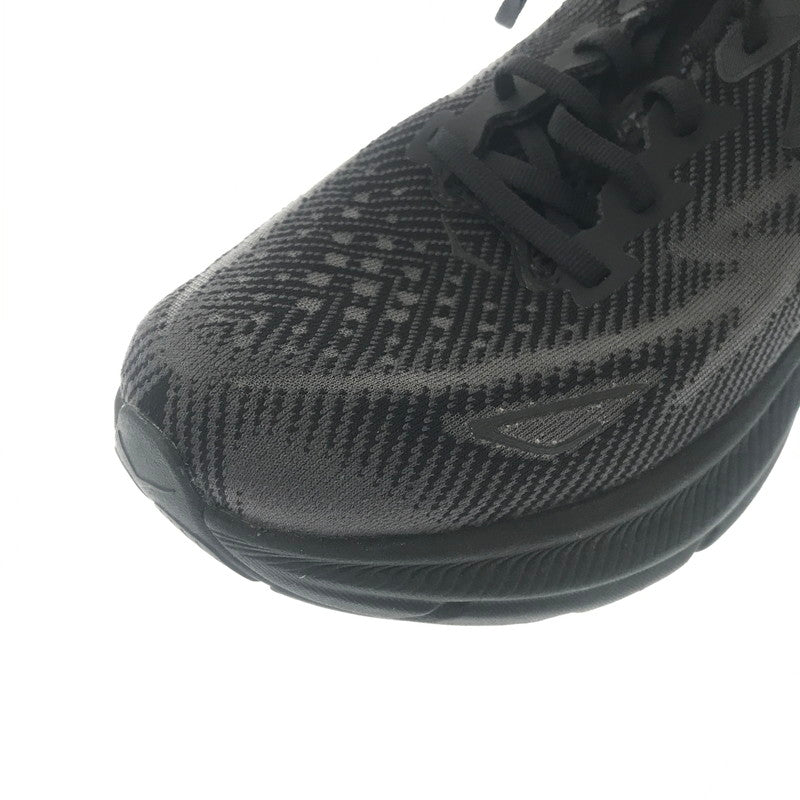 【中古品】【メンズ】 HOKA ホカ BBLC CLIFTON 9 WIDE 1132210 クリフトン ナイン ワイド スニーカー 靴 162-260805-rt-24-tagh サイズ：26.5cm US8.5 カラー：ブラック 万代Net店