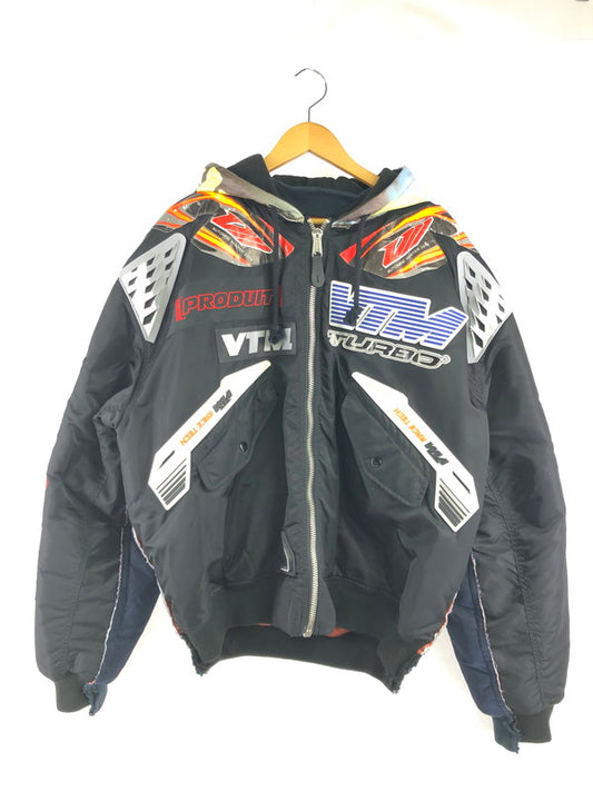 【中古品】【メンズ】 VETEMENTS ヴェトモン × ALPHA INDUSTRIES アルファ コラボ 19AW RACING JACKET 19年 秋冬 レーシング ジャケット アウター 141-260809-rt-04-tagh サイズ：S カラー：マルチカラー 万代Net店
