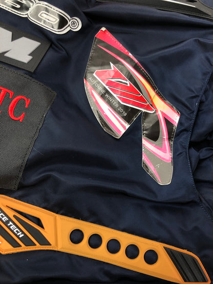 【中古品】【メンズ】 VETEMENTS ヴェトモン × ALPHA INDUSTRIES アルファ コラボ 19AW RACING JACKET 19年 秋冬 レーシング ジャケット アウター 141-260809-rt-04-tagh サイズ：S カラー：マルチカラー 万代Net店