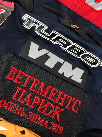 【中古品】【メンズ】 VETEMENTS ヴェトモン × ALPHA INDUSTRIES アルファ コラボ 19AW RACING JACKET 19年 秋冬 レーシング ジャケット アウター 141-260809-rt-04-tagh サイズ：S カラー：マルチカラー 万代Net店