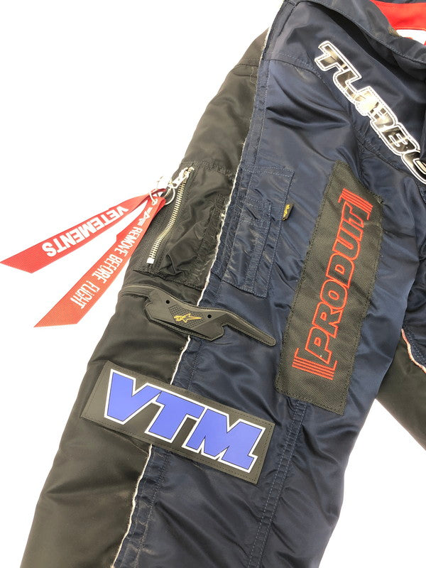 【中古品】【メンズ】 VETEMENTS ヴェトモン × ALPHA INDUSTRIES アルファ コラボ 19AW RACING JACKET 19年 秋冬 レーシング ジャケット アウター 141-260809-rt-04-tagh サイズ：S カラー：マルチカラー 万代Net店