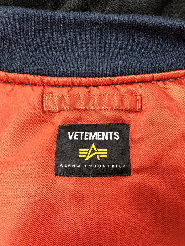 【中古品】【メンズ】 VETEMENTS ヴェトモン × ALPHA INDUSTRIES アルファ コラボ 19AW RACING JACKET 19年 秋冬 レーシング ジャケット アウター 141-260809-rt-04-tagh サイズ：S カラー：マルチカラー 万代Net店