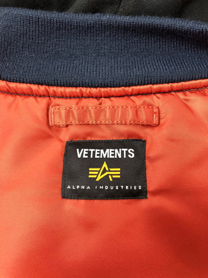 【中古品】【メンズ】 VETEMENTS ヴェトモン × ALPHA INDUSTRIES アルファ コラボ 19AW RACING JACKET 19年 秋冬 レーシング ジャケット アウター 141-260809-rt-04-tagh サイズ：S カラー：マルチカラー 万代Net店