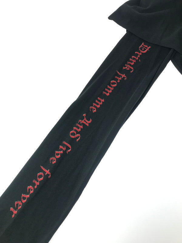 【中古品】【メンズ】 VETEMENTS ヴェトモン 16AW SKUL LAYERED T-SHIRTS DRESS レイヤード Tシャツ ドレス トップス 141-260808-rt-11-tagh サイズ：9 カラー：ブラック 万代Net店