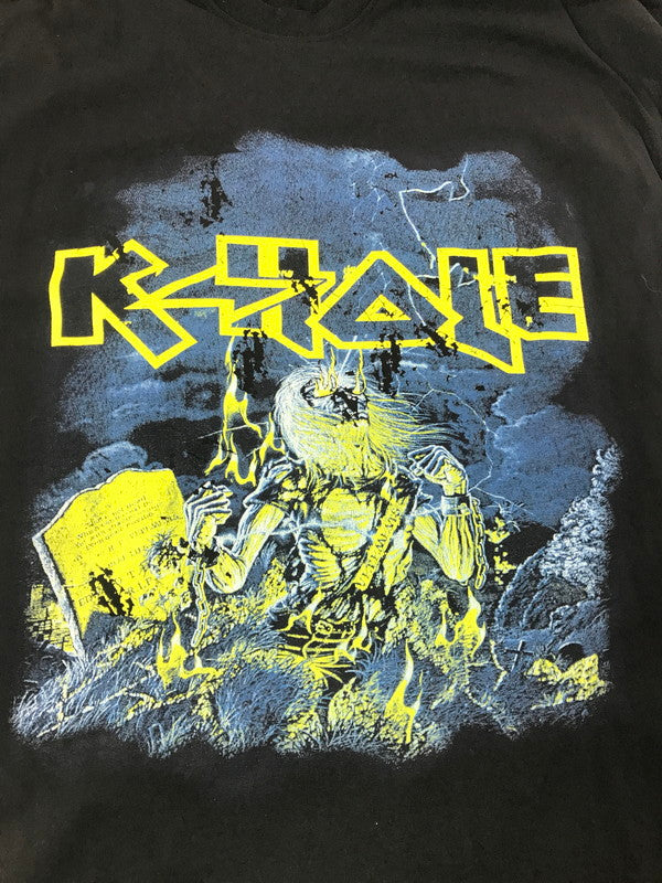 【中古品】【メンズ】 VETEMENTS ヴェトモン 16AW SKUL LAYERED T-SHIRTS DRESS レイヤード Tシャツ ドレス トップス 141-260808-rt-11-tagh サイズ：9 カラー：ブラック 万代Net店