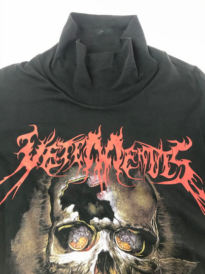 【中古品】【メンズ】 VETEMENTS ヴェトモン 16AW SKUL LAYERED T-SHIRTS DRESS レイヤード Tシャツ ドレス トップス 141-260808-rt-11-tagh サイズ：9 カラー：ブラック 万代Net店
