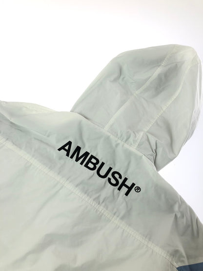 【中古品】【メンズ】 AMBUSH アンブッシュ NYLON HOODIE CAOT AMBOT-129 ナイロン フーデッド コート アウター 142-260809-rt-10-tagh サイズ：1 カラー：ホワイト 万代Net店