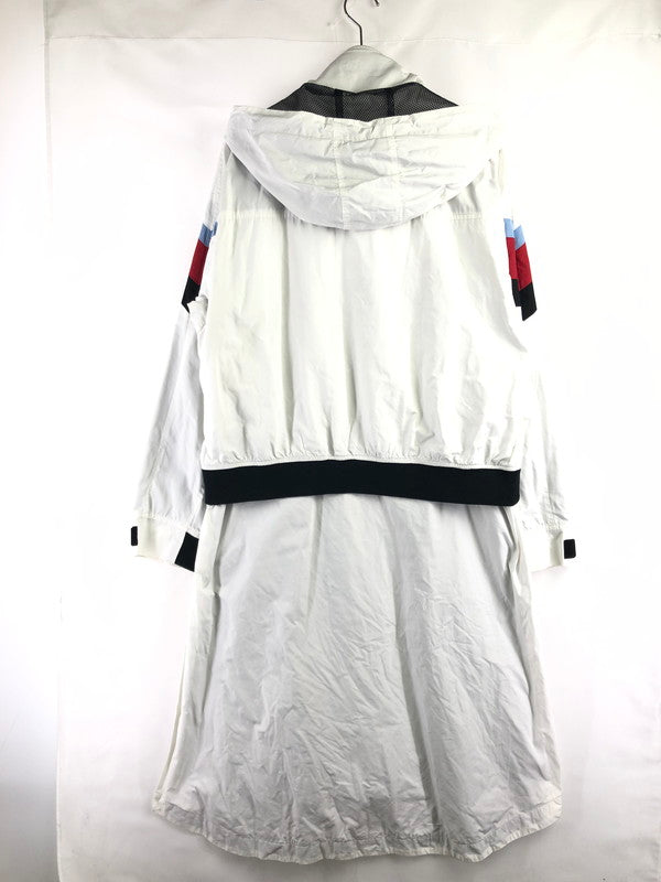 【中古品】【メンズ】 AMBUSH アンブッシュ NYLON HOODIE CAOT AMBOT-129 ナイロン フーデッド コート アウター 142-260809-rt-10-tagh サイズ：1 カラー：ホワイト 万代Net店