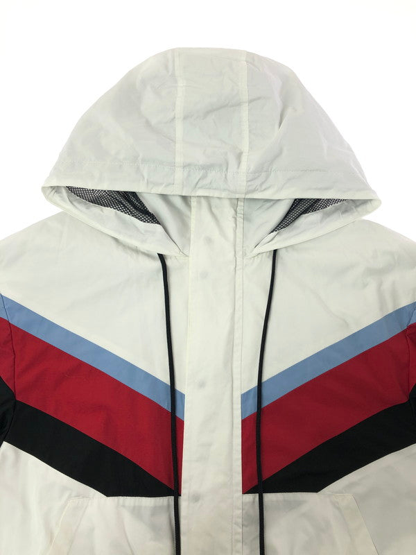 【中古品】【メンズ】 AMBUSH アンブッシュ NYLON HOODIE CAOT AMBOT-129 ナイロン フーデッド コート アウター 142-260809-rt-10-tagh サイズ：1 カラー：ホワイト 万代Net店