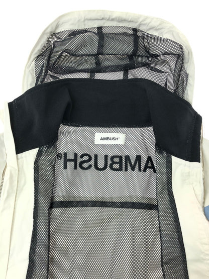 【中古品】【メンズ】 AMBUSH アンブッシュ NYLON HOODIE CAOT AMBOT-129 ナイロン フーデッド コート アウター 142-260809-rt-10-tagh サイズ：1 カラー：ホワイト 万代Net店