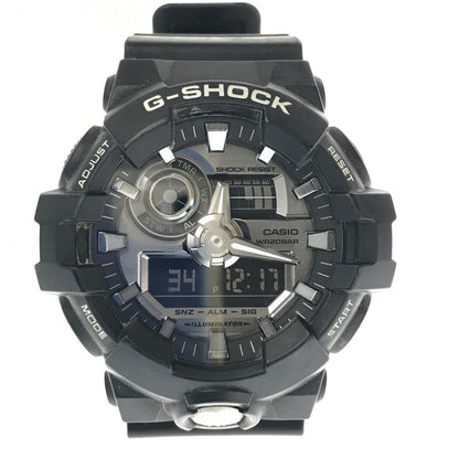【中古品】【メンズ】 G-SHOCK ジーショック GA-700 SERIES GA-710-1AJF ANALOG-DIGITAL WATCH アナログ デジタル クォーツ 時計 196-260812-rt-12-tagh カラー：ブラック 万代Net店