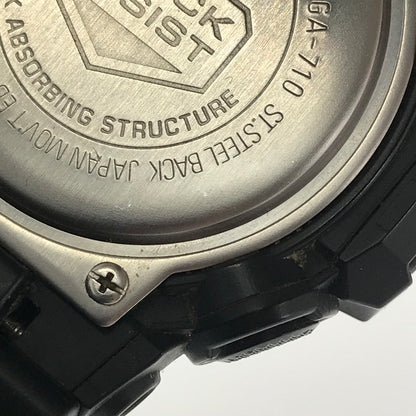 【中古品】【メンズ】 G-SHOCK ジーショック GA-700 SERIES GA-710-1AJF ANALOG-DIGITAL WATCH アナログ デジタル クォーツ 時計 196-260812-rt-12-tagh カラー：ブラック 万代Net店