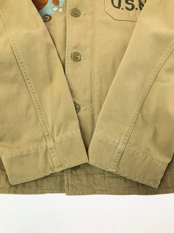 【中古品】【メンズ】 TOYS MCCOY トイズ マッコイ FELIX THE CAT UTILITY JACKET TMJ1106 フィリックス ザ キャット ユーティリティジャケット 145-260807-rt-08-tagh サイズ：36 カラー：ベージュ 万代Net店