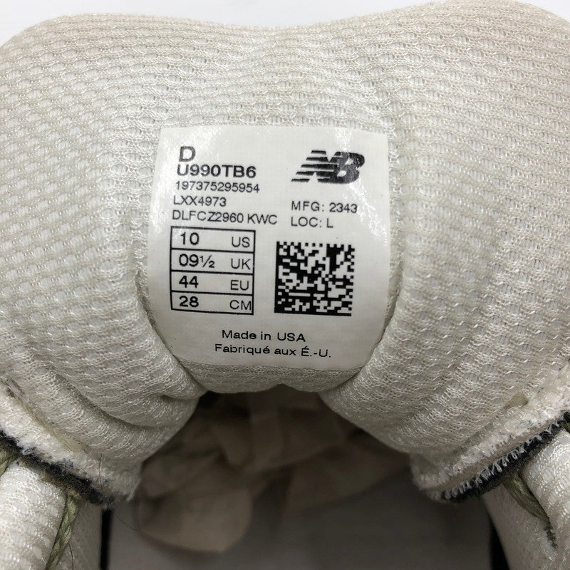 【中古品】【メンズ】 NEW BALANCE ニュー バランス LOW CUT SNEAKER TRUE CAMO U990TB6 ローカット スニーカー 靴 162-260806-rt-17-tagh サイズ：28cm US10 カラー：グリーン系 万代Net店